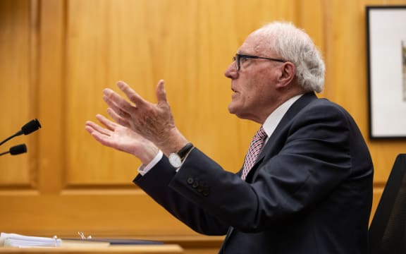 Sir Geoffrey Palmer gives evidence to the Parliament Bill Select Committee.