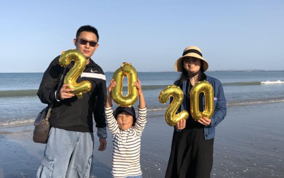Chara Sun, Soda Liu and son Enzo