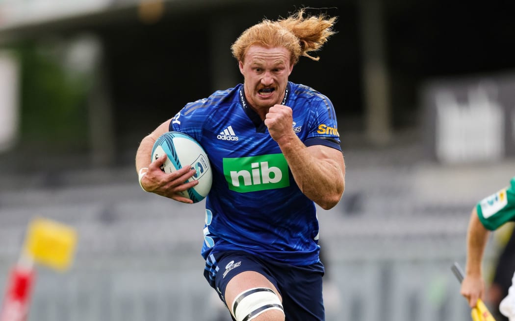 Tom Robinson.
Blues v Hurricanes, Round 2 of the Super Rugby Pacific rugby union competition at Forsyth Barr Stadium, Dunedin, New Zealand on Saturday 26th