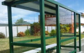 The bus shelter, which was similar to this model, was taken sometime since June.