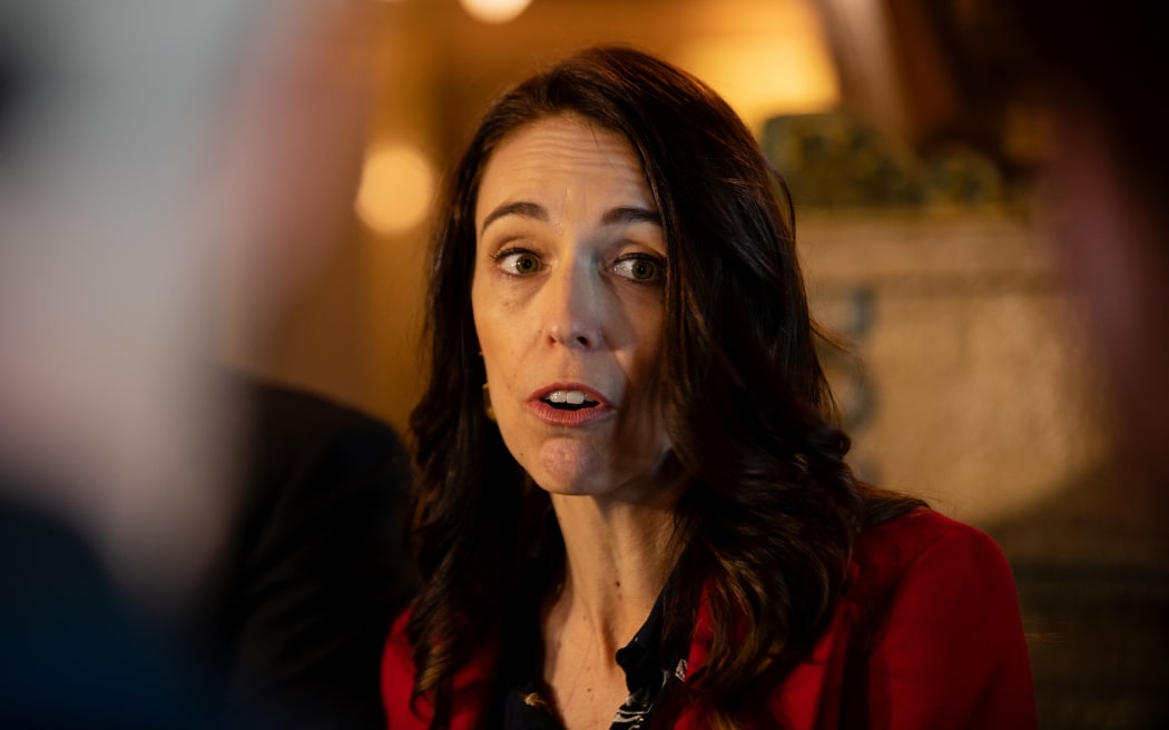 Prime Minister Jacinda Ardern visited Auckland's Civic Theatre, where a production of Mary Poppins will open on Friday.