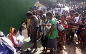 People being evacuated from Ambae.