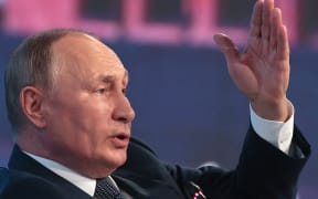 Russian President Vladimir Putin attends the Eastern Economic Forum in Vladivostok on 7 September 2022.