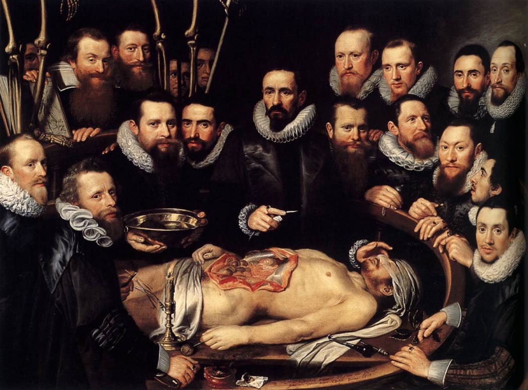 Anatomy lesson of Dr. Willem van der Meer, 1617.