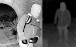 The FBI released images from a camera at Nancy Guthrie’s house, showing a person wearing a mask. The left photo shows him wearing a backpack and the right photo — which a source told CNN was taken before February 1 — shows him without the backpack.