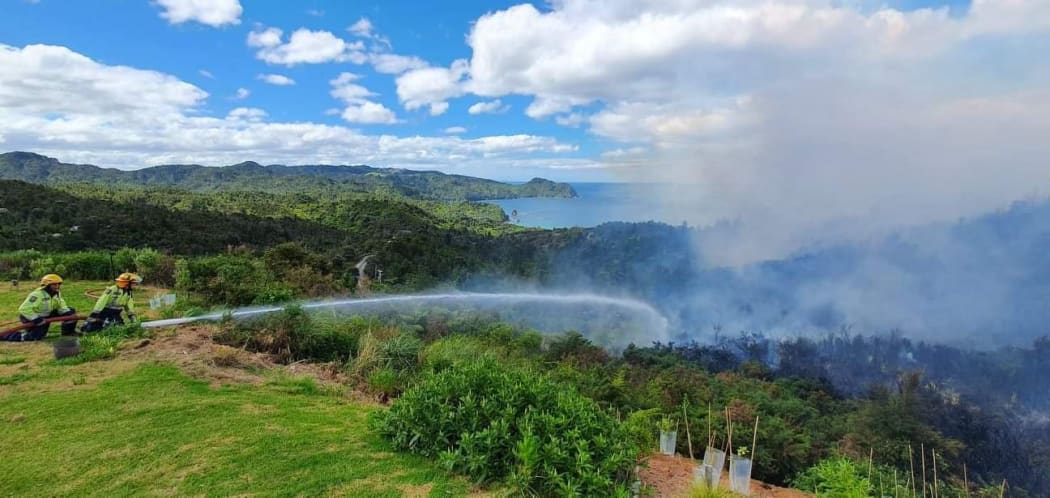 Emergency services were called to Pumpkin Hill just before 2.30pm on Saturday.