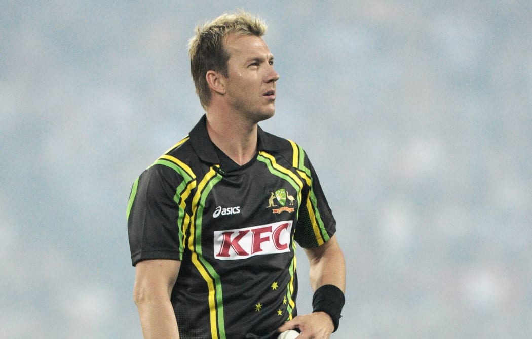 Australian fast bowler Brett Lee.