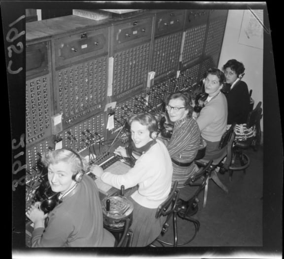 Telephone exchange operators in Wellington