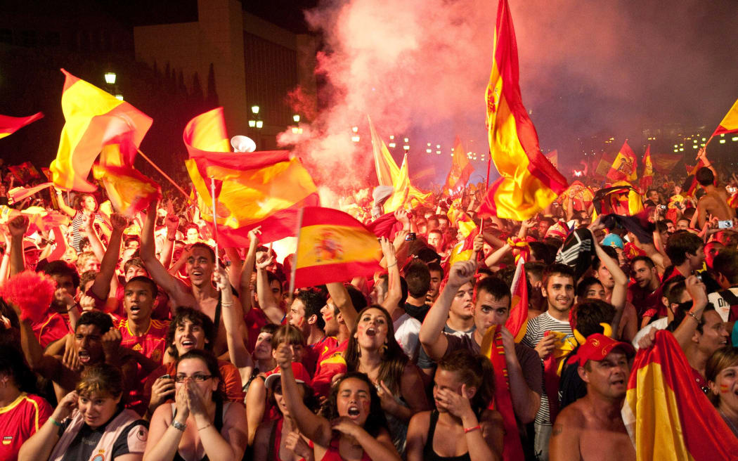 Spanish football fans.