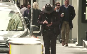 A parking warden on duty in Auckland Central City