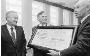 Roger Douglas selling off state assets in 1988