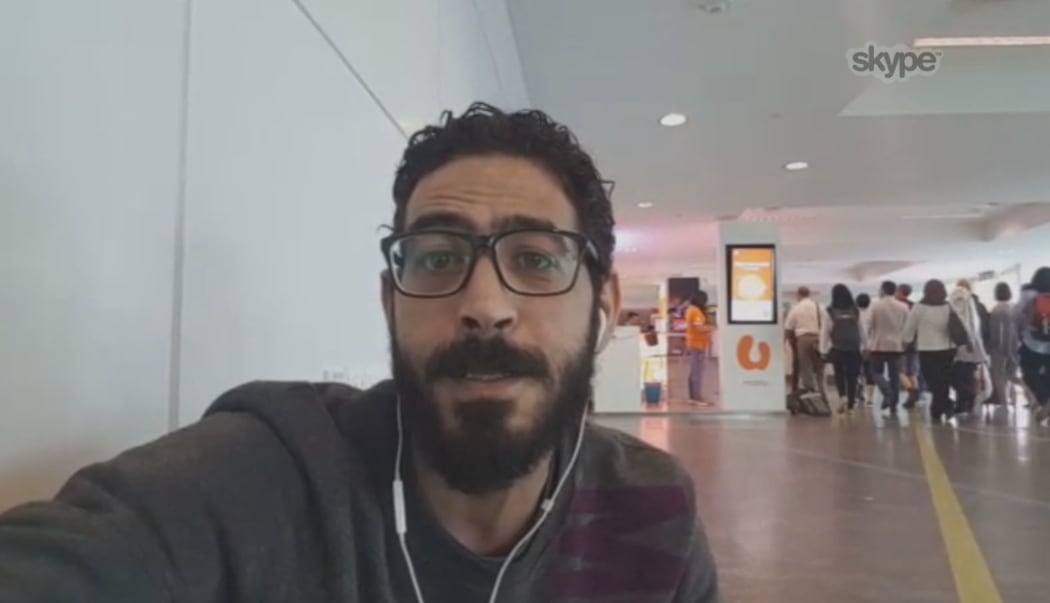 Syrian refugee Hassan Kontar has been living at Kuala Lumpur Airport for almost two months because he can't go home and no other country will let him in.