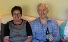 Hazel Heal with Dr James Freeman and Tina Hill.