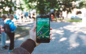 Augmented reality mobile phone game Pokemon Go.