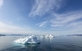 Melting polar ice on Atlantic Ocean, Greenland