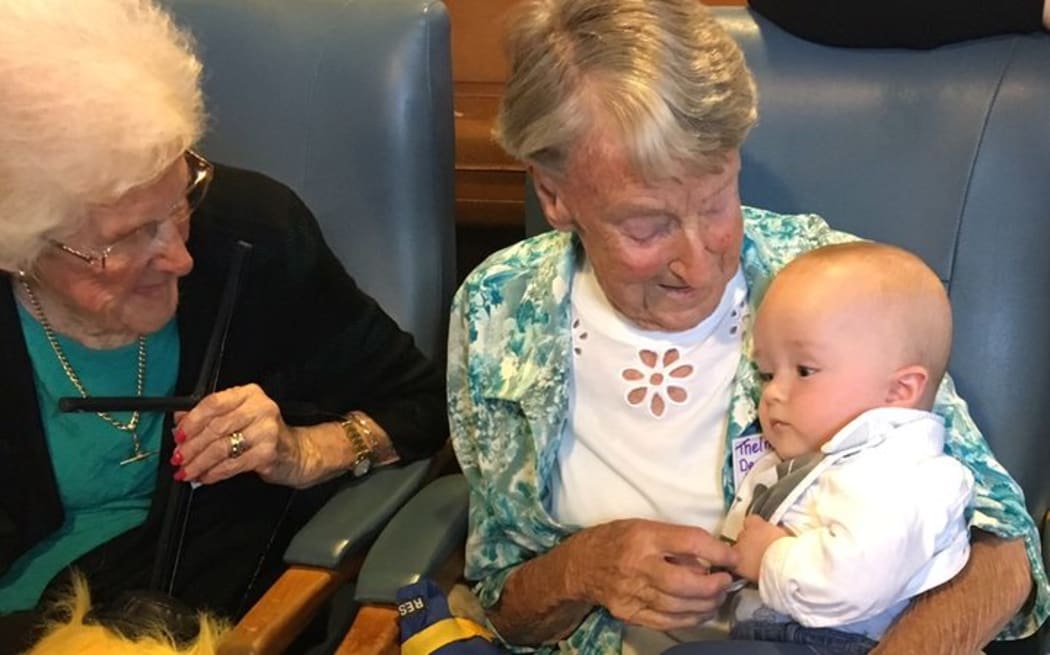 Selwyn Village residents and their 'Baby Buddy' visitors