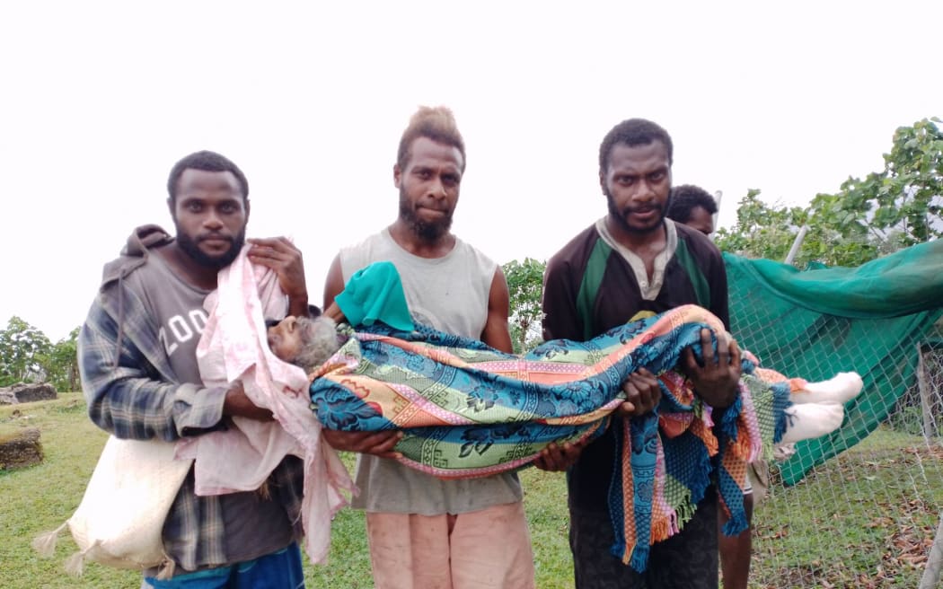 The South Pentecost community is moving women and children and the elderly to safe houses as they await the approaching cyclone. 24 October 2023.