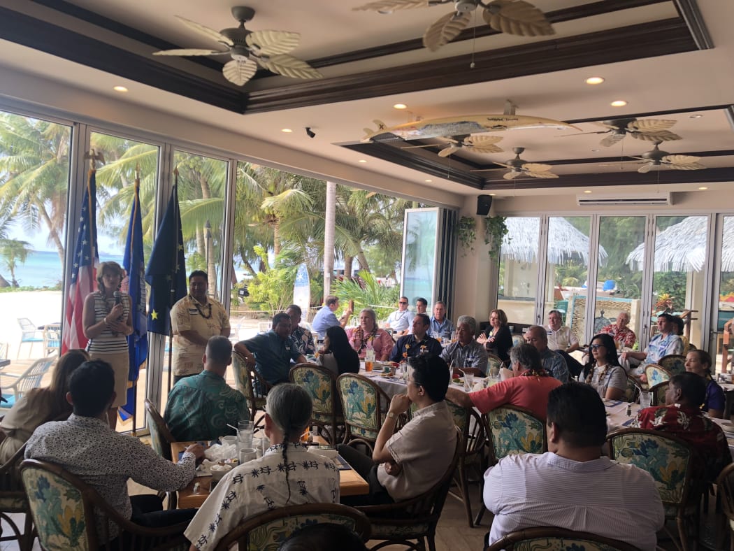 Lisa Murkowski speaks to islands business community with Gov Ralph Torres