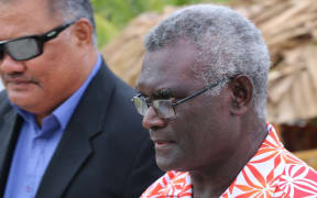 Manasseh Sogavare, prime minister of Solomon Islands.