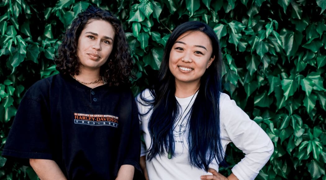 Creators of Conversations with my Immigrant Parents podcast, Saraid de Silva and Julie Zhu.