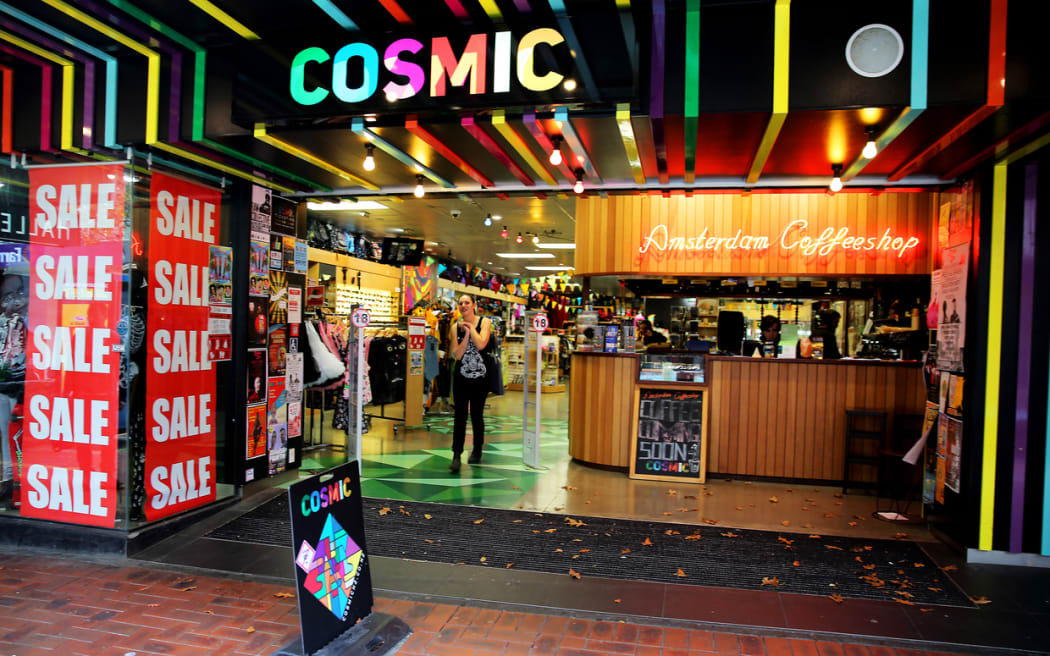Cosmic shop in Cuba Mall, Wellington.