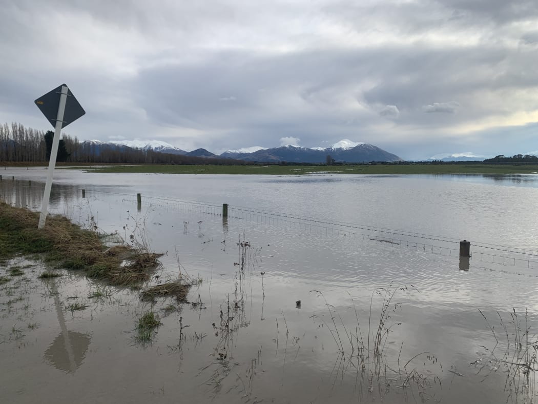 The view from Thompsons Track, near Ashburton, towards Mount Hutt at the weekend.