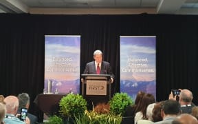 Party leader Winston Peters didn't announce a new policy, despite saying he would be doing so.