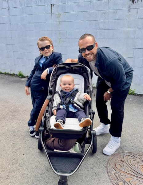 Brian Sciascia and his sons.