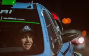 Hayden Paddon at Rally Sweden.
