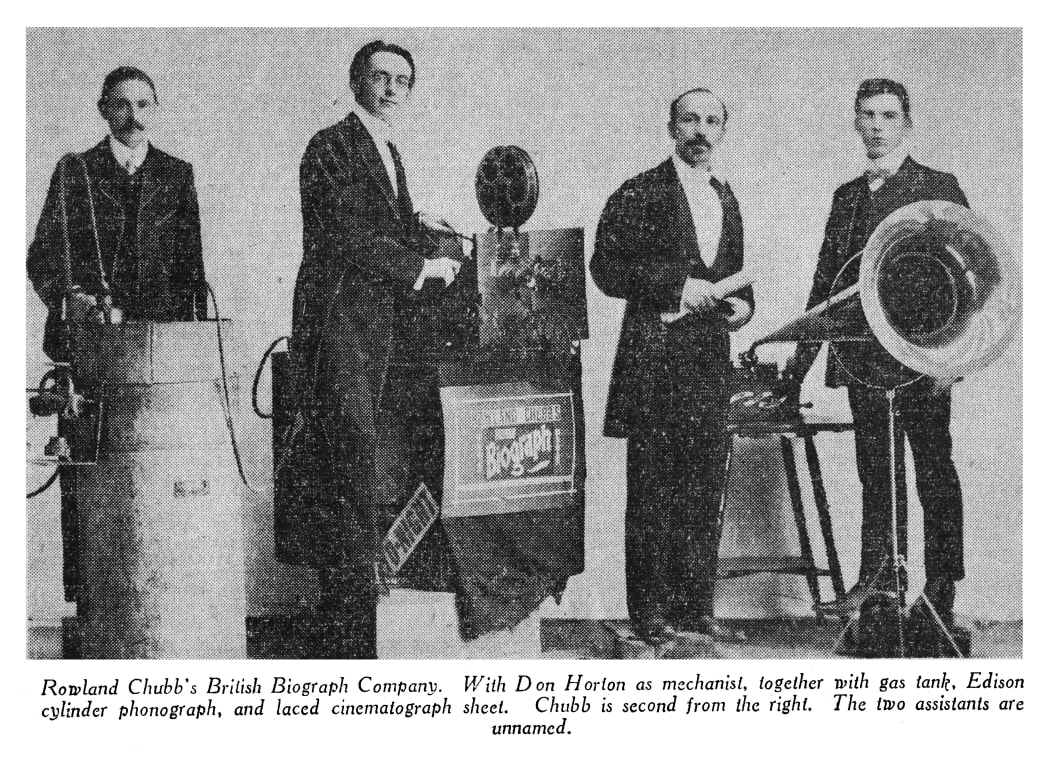 Rowland Chubb (second from right)