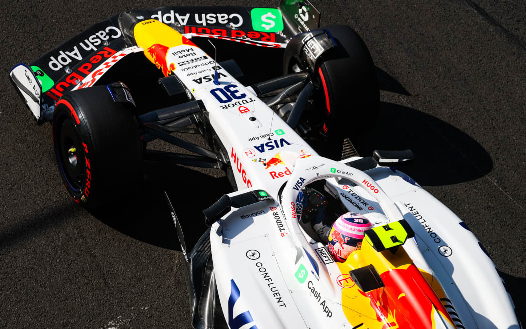 Liam Lawson in his Racing Bulls VCARB02 during the Formula 1 Mexico City Grand Prix, 26 October, 2025. (Photo Antonin Vincent / DPPI)