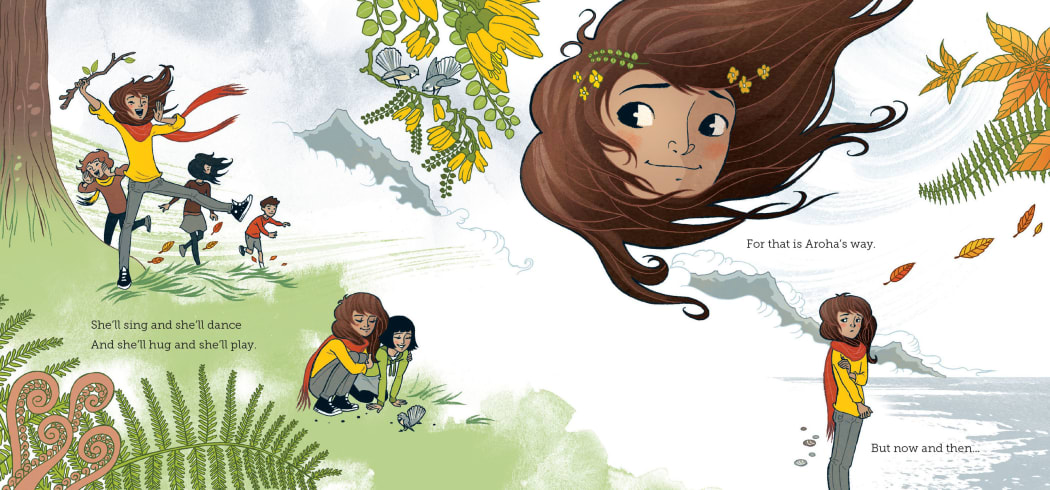 Illustration from Aroha's Way book