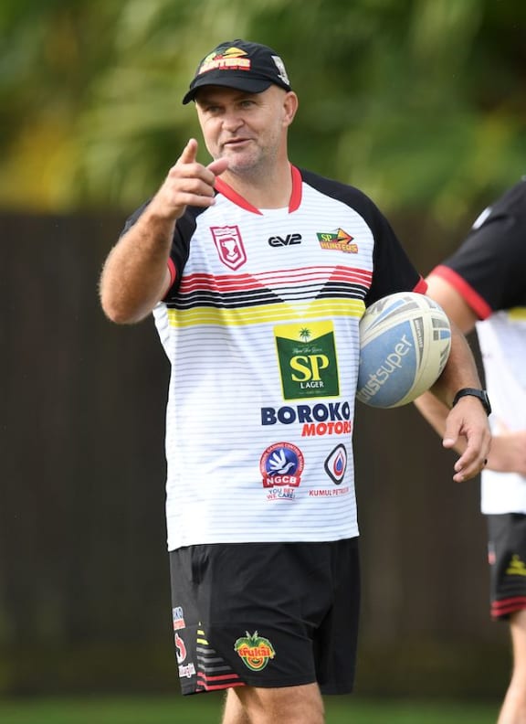 Papua New Guinea Hunters coach Matt Church.