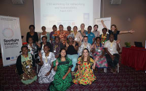Civil society representatives participating in the Spotlight Initiative, Vanuatu.