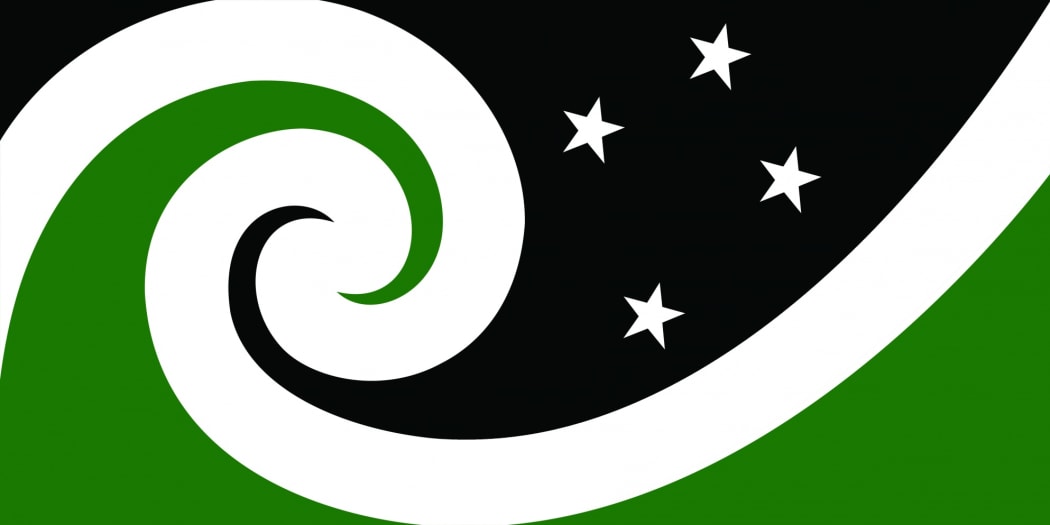 Otis Frizzell's flag design, 'MANAWA The People's Choice'.