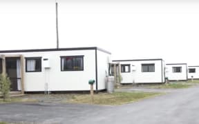 Emergency housing village in Kaikoura