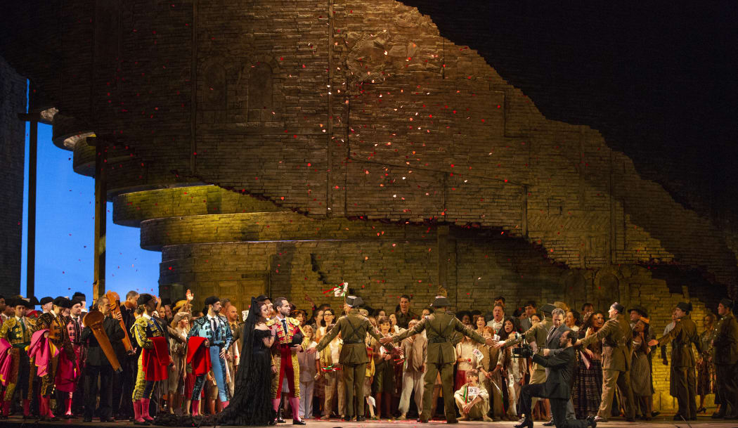 A scene from Carmen at The Met