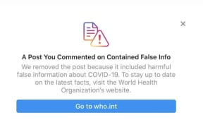 Instagram Covid-19 coronavirus warning