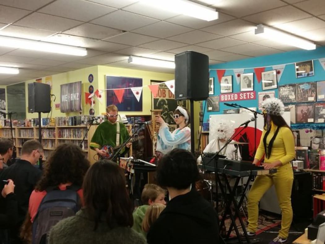 And we are LIVE with Orchestra of Spheres at Slow Boat Records for Record Store Day