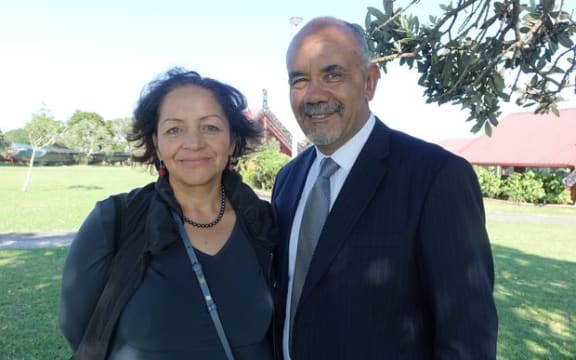 Maori Party co-leaders Marama Fox and Te Ururoa Flavell.