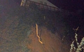 A slip beneath a house on Devon St.