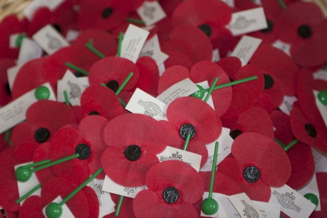 Poppies from inside the Hall of Memories, Wellington