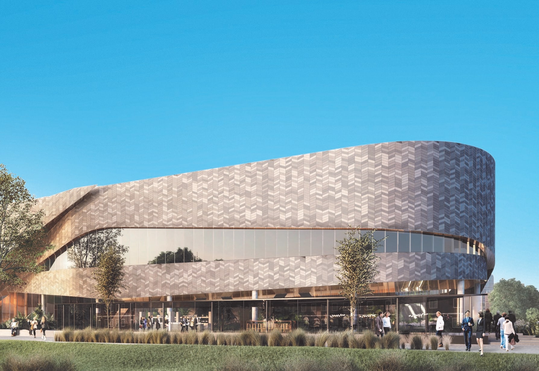 An artist's impression of what the new Christchurch Convention Centre would look like.
