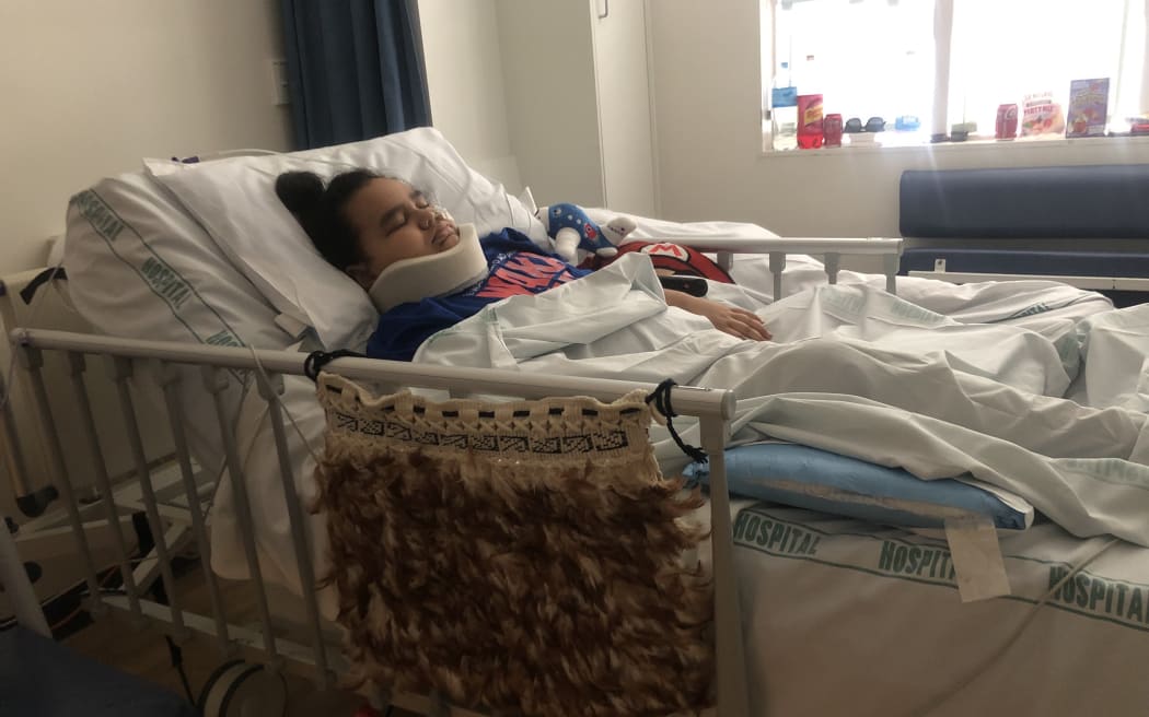 Noah Roberts suffered a medical injury in hospital that's left him unable to walk.