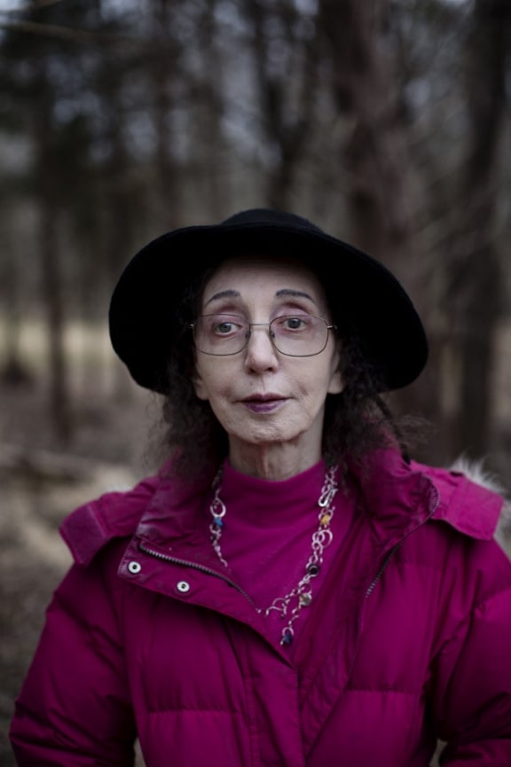 Joyce Carol Oates at home.