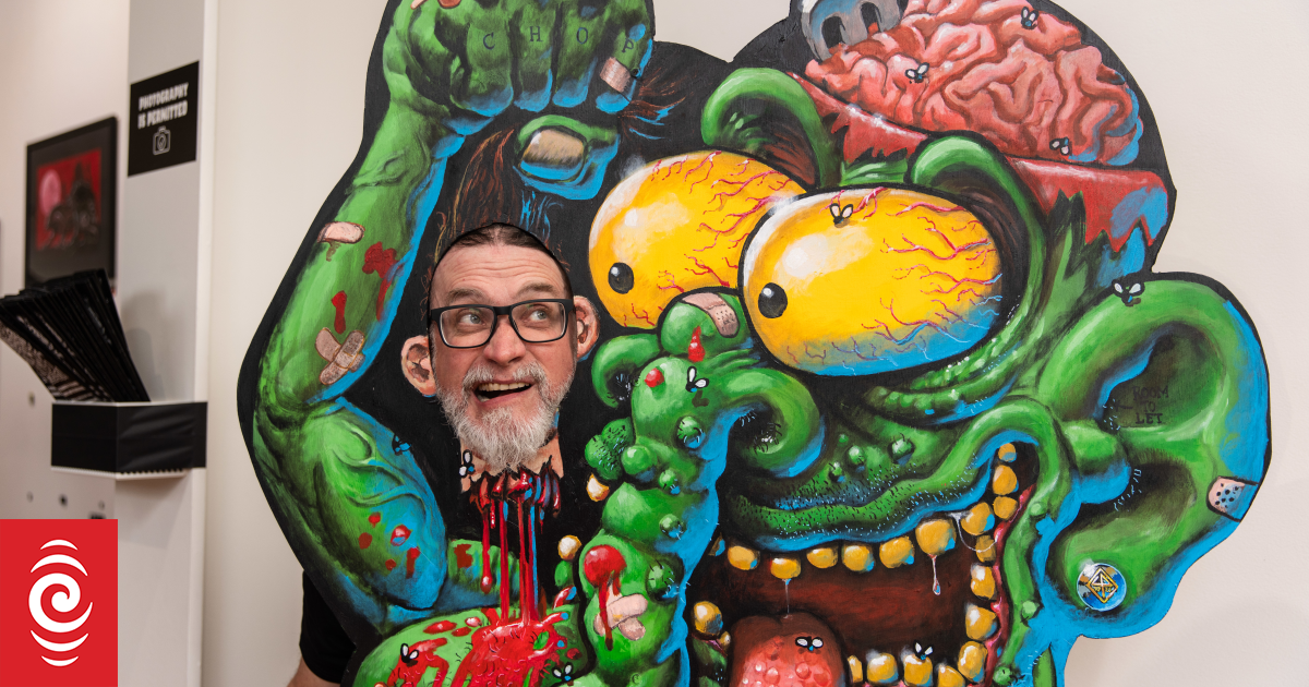 Halloween-themed art show has Wellington horror enthusiasts crawling out of the woodwork