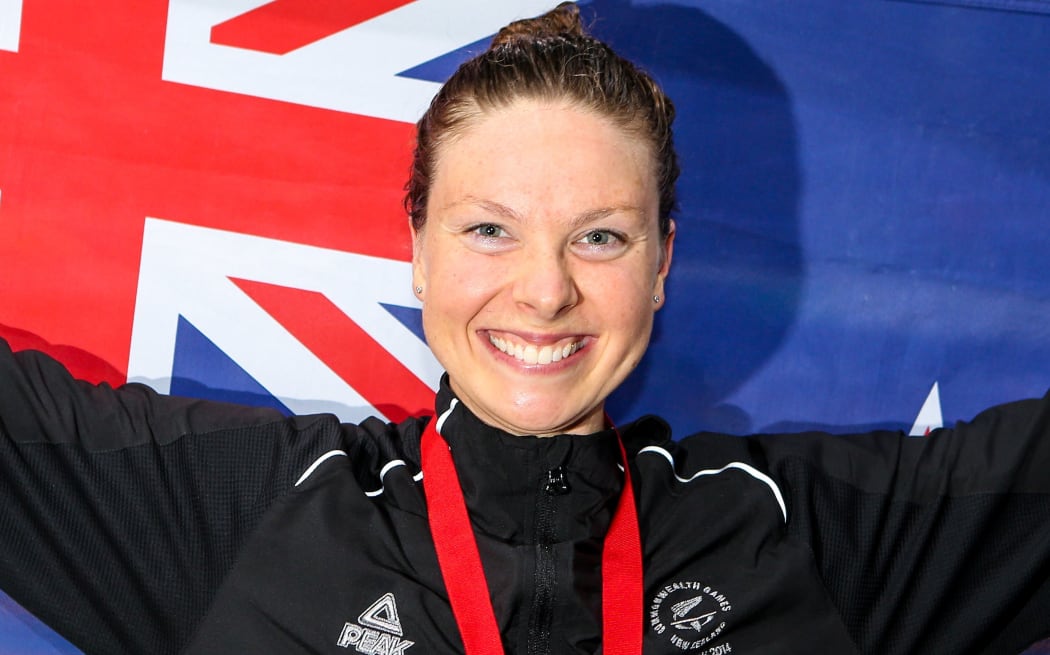New Zealand's Lauren Boyle wins Gold in the Women's 400m Freestyle Final, Glasgow Commonwealth Games, 2014.