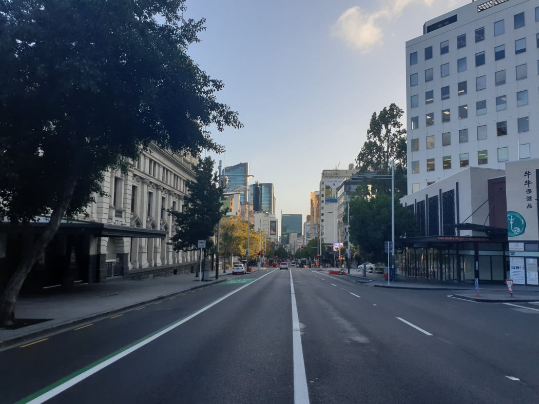 The usually packed Queen Street was left empty after New Zealand moved into alert level 3 to battle the Covid-19 pandemic, and ultimately heading to a lockdown.