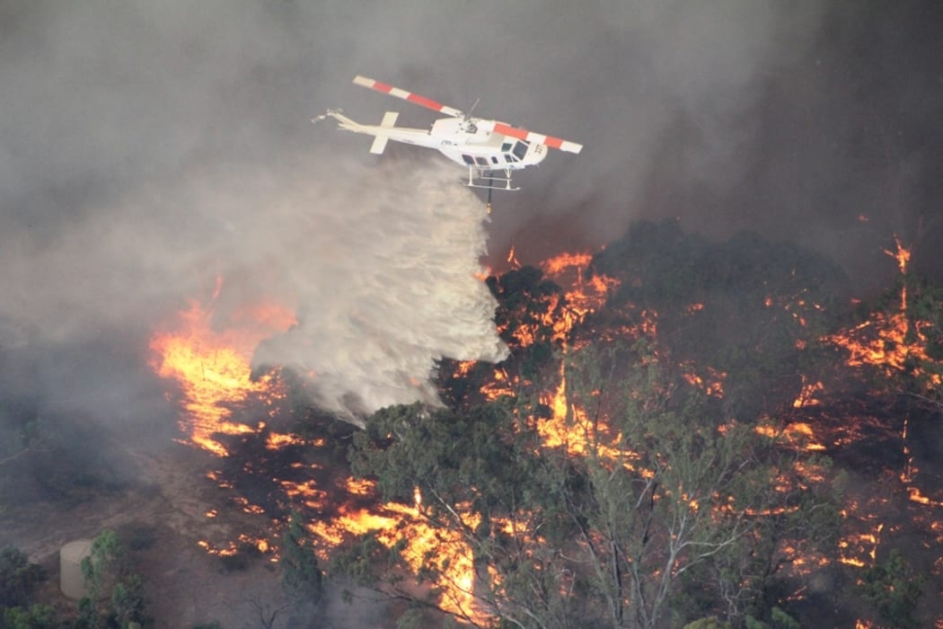 Fires were burning in Victoria's Grampians region on Friday.