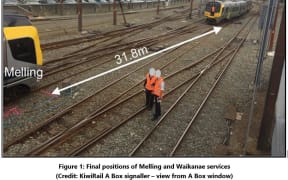 Final position of the trains to Lower Hutt and from Waikanae